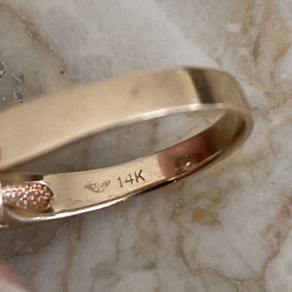 14K Natural Burmese Ruby & Diamond Cluster Ring - Picture 11 of 13